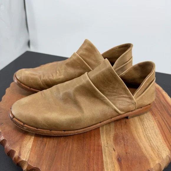 Beek Puffin booties in saddle vegetable-tanned leather beige sz 8.5 - Picture 3 of 7